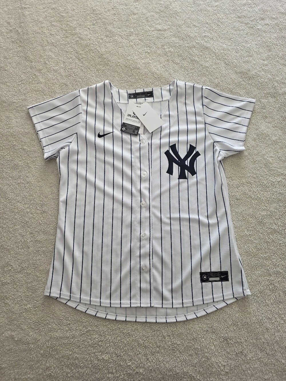 Nike NY Yankees Aaron Judge Replica Home Jersey, Women's Large, NWT - White/Navy